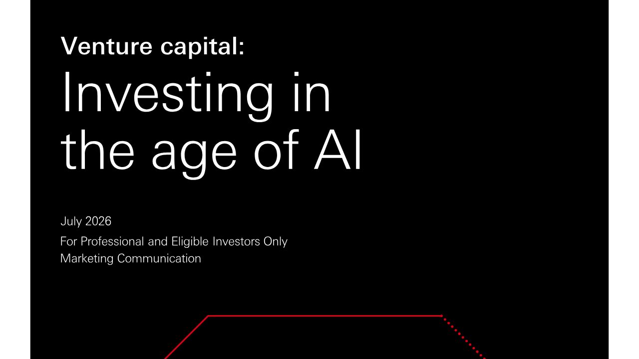 First page of HSBC Asset Management: Venture capital, investing in the age of AI